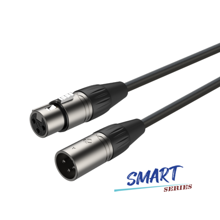 Microphone cable XLR 3-pole female - XLR 3-pole male SAMURAI Roxtone SMXX200L10