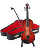 Miniature Violin Wooden Instrument Model with Stand Kera Audio VO-70