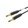 High end premade instrument cable, 6.3mm mono plug - 6.3mm mono plug Roxtone PGJJ220L6-BG