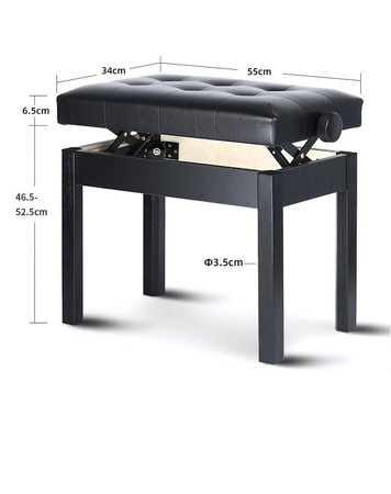 Ława do fortepianu KA-LINE STAND BA-212-BR