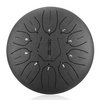 Lotus tongue drum instrument 12 Inch 11 Note Hluru-Huashu THL11-12-Charcoal 