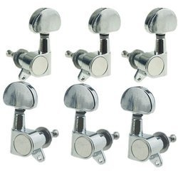 Electric Acoustic Guitar Tuning Pegs Keys Kera Audio DSQ-GT01 silver (3+3)