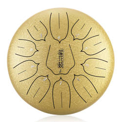 Lotus tongue drum  10" 11 ton Hluru-Huashu THL11-10-Golden