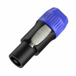Wtyk głośnikowy niebieski 4-pin Roxtone RP031
