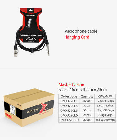 Kabel mikrofonowy Roxtone DMXJ250L5