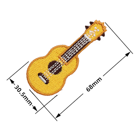 Przypinka ukulele Kera Audio AS-007 Żółta
